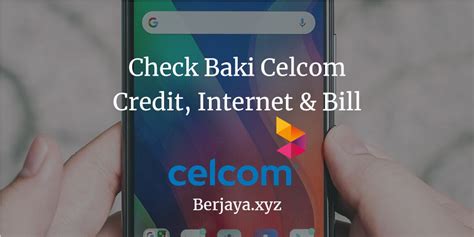 Plus i can share with you guys out there who are like me. 3 Cara Mudah Check Baki Celcom Credit & Internet