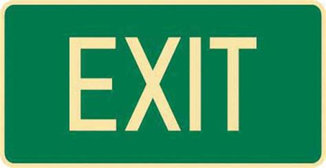 Sign Poly Emergency Exit 350mm X 180mm Safetyquip