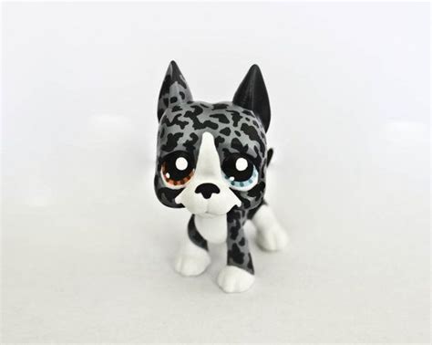 Custom Littlest Pet Shop Grey Great Dane By Missbluejayclay Lps Great