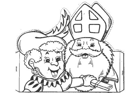 BAÚL DE NAVIDAD Colorear dibujos de San Nicolás y Pedrito (Sinterklaas
