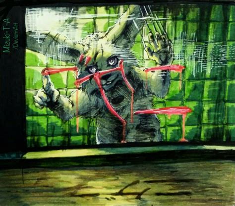 Message On The Window Springtrap Fnaf 3 By