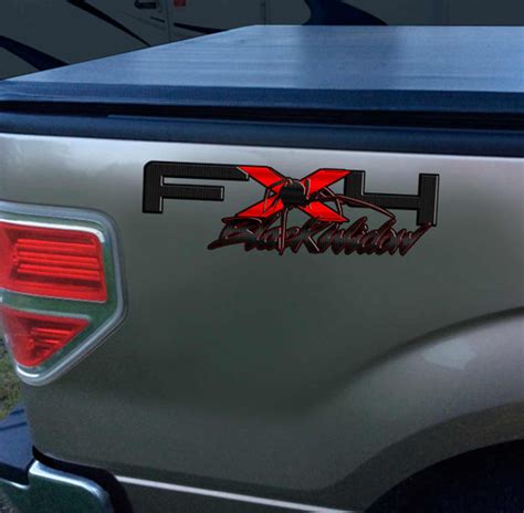 Fx4 Black Widow Spider Custom Ford F150 Truck Decals