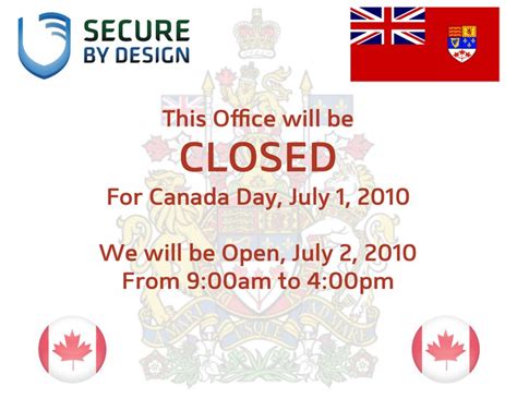 Secure By Design Blog Archive Canada Day Office Hours Secure By Design