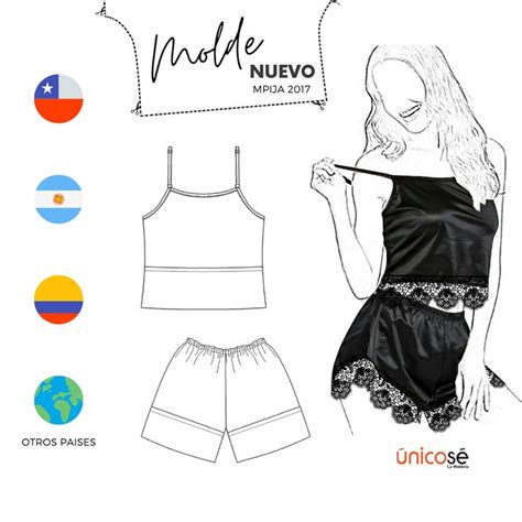 a women s top and shorts sewing pattern from unicose with the words made in nuovo