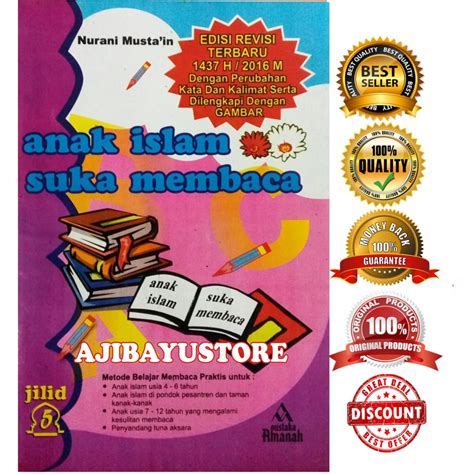 Jual Buku Anak Islam Suka Membaca Jilid 5 Edisi Revisi Terbaru Shopee