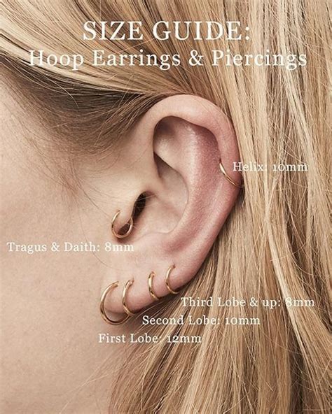fashionology hoop earrings size guide lookexpensiveonabudget in 2020 sparkly earrings ear
