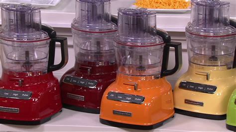Julienne disc, dough blade, food pusher, spatula and a storage case are a few inclusions that may be found on. KitchenAid 9-cup ExactSlice Food Processor w/Julienne Disc on QVC - YouTube