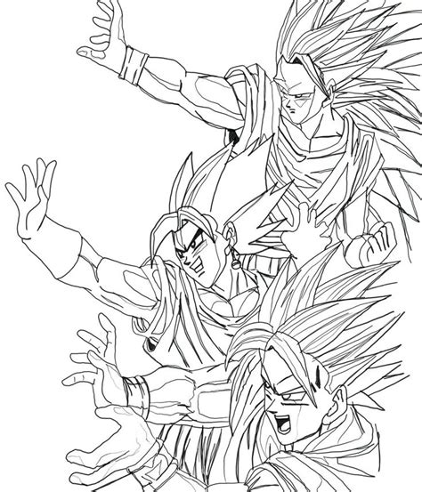 Cool Dragon Ball Z Coloring Pages Pdf Super