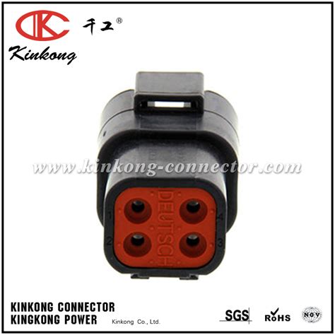 Dtp04 4p E004 Atp04 4p Blk 4 Pin Male Electric Wiring Connector