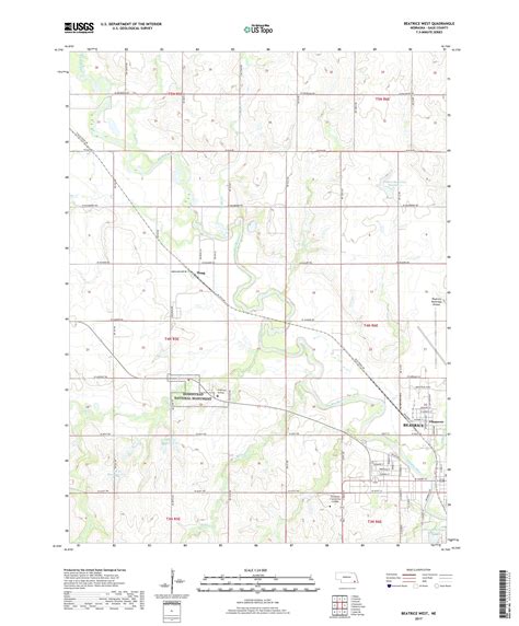 Mytopo Beatrice West Nebraska Usgs Quad Topo Map