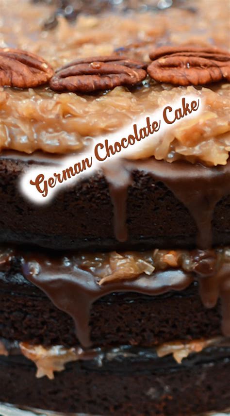 The origin of the german chocolate cake is not at all what i expected it to be, not even close! 3 Layer German Chocolate Cake