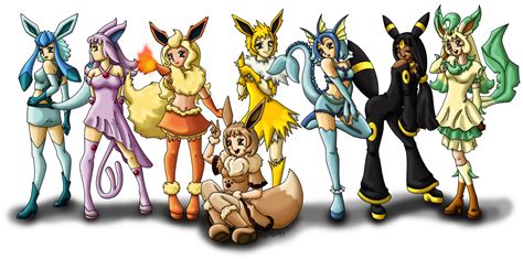 Eeveelution Sisters Reloaded By Louisalulu On Deviantart