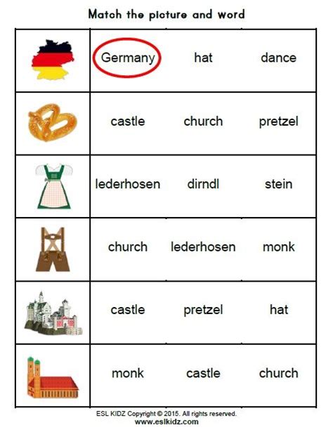 Germany Themed Classroom Center Bundle Fun Worksheets For Kids