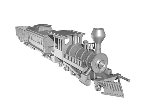 3d Steam Locomotive Model