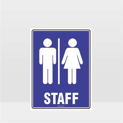Staff Toilet Sign Noticeinformation Sign Hazard Signs Nz