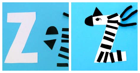 Letter Z Craft Z Is For Zebra Preschool Craft