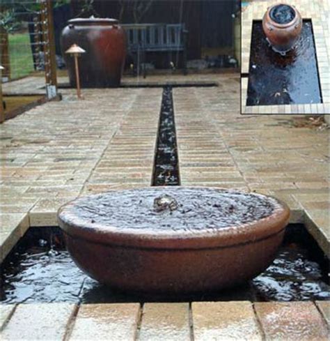 Creative garden fountains in glass container. Inspirational & Idyllic Garden Water Features « Home Highlight
