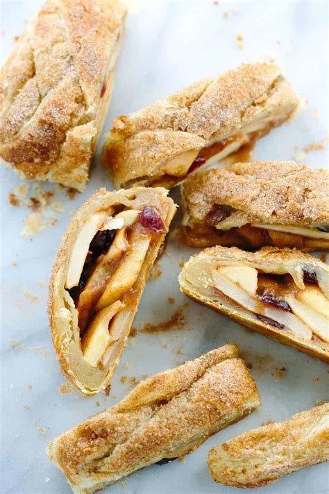 Puff Pastry Spiced Cranberry Apple Strudel Recipe Jessica Gavin