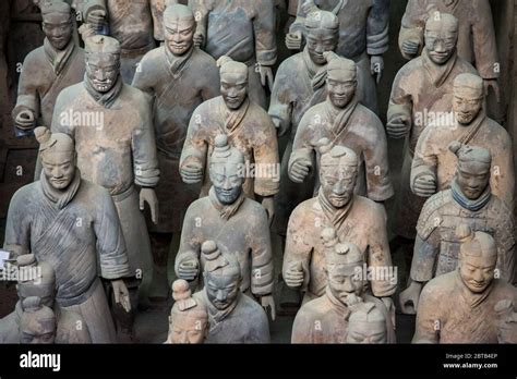 terracotta army excavated terracotta sculptures depicting the armies of the first emperor of