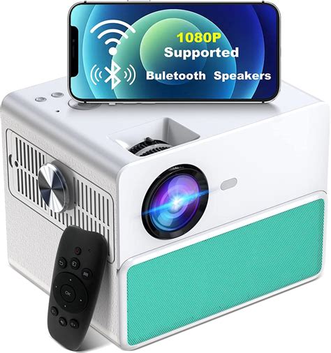 Native 1080p Bluetooth Wifi Projector Towond Portable