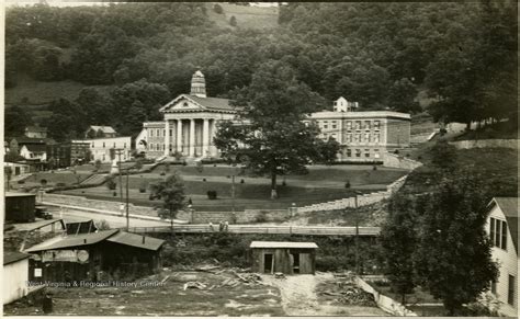 Distant View Of The Wyoming County Courthouse W Va West Virginia