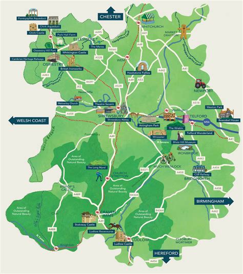 Visit Shropshire - Shropshire map and guide for visitors