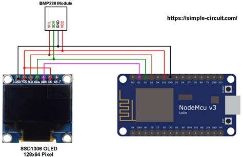 Esp8266 Nodemcu Interface With Ssd1306 Oled And Bmp280 Sensor