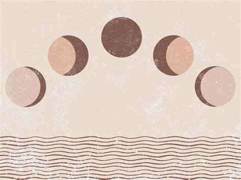 Moon Phase Moon Poster Printable Boho Poster Moon Phases Etsy In 2020