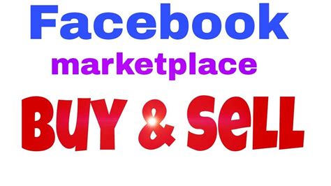 Facebook Marketplace Buy And Sell Youtube