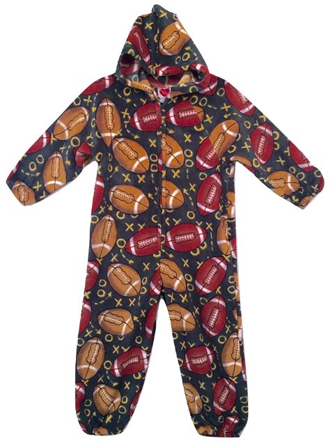 Football Onesie Made With Love And Kisses