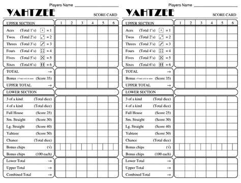 Free Printable Yahtzee Score Sheets Free Printable Pin On Remember
