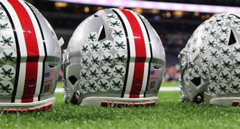 Time And Change Ohio States Buckeye Leaf Helmet Stickers The First