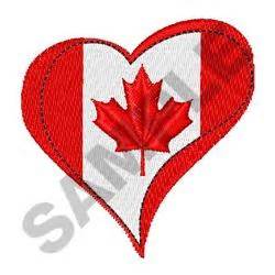 CANADIAN FLAG HEART Embroidery Designs, Machine Embroidery Designs at ...