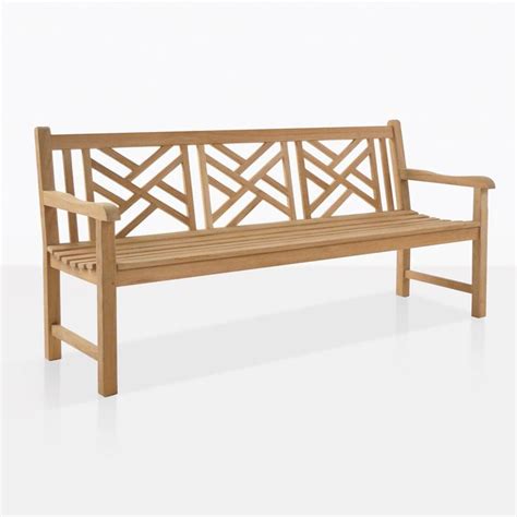 A 3 Seat Version Of The Intricately Detailed Teak Garden Bench We Call The Elizabeth Made From