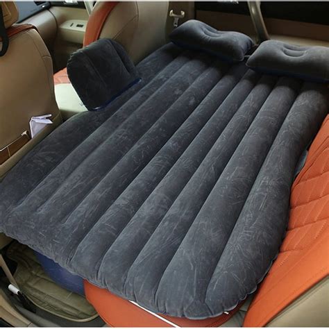 Universal Car Air Mattress Travel Inflatable Car Bed Black Auto