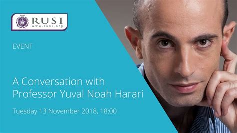A Conversation With Professor Yuval Noah Harari Youtube