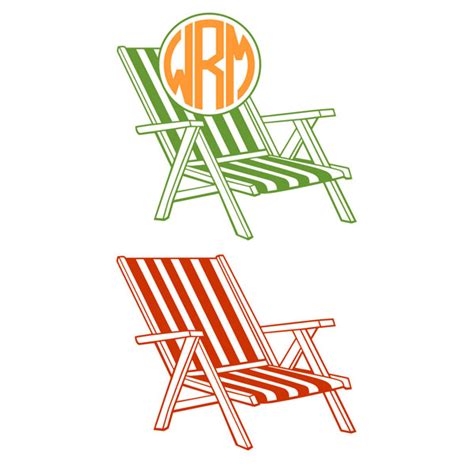 Adirondack chair clipart free download! Beach Chairs Svg Cuttable Frames
