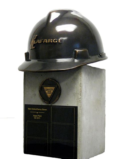 Lafarge Safety Awards - Perpetual Trophy & Medallions — Bennett Awards - Custom Sculpture Awards ...