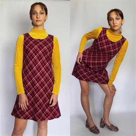 60s Pinafore Dress Perfect For All Seasons Layer It Up Or Wear It On