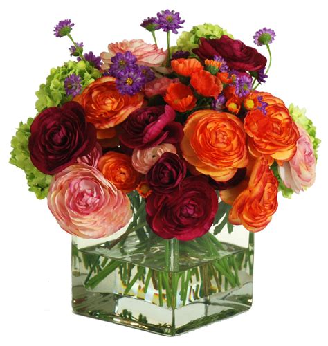 Artificial ranunculus flowers in bulk. Faux Ranunculus & Snowball | Artificial flower ...