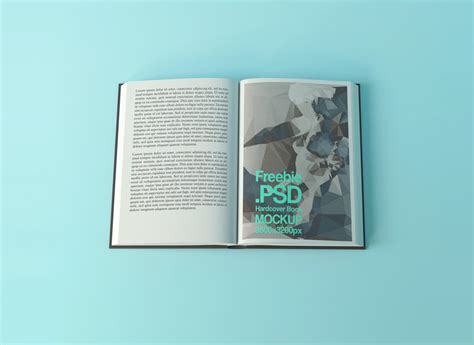 Close View Of Open Hardcover Book Mockup Mockup World