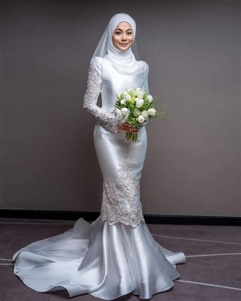 Baju Nikah Putih Tasha Shilla Wedding Hijab Styles Muslim Wedding