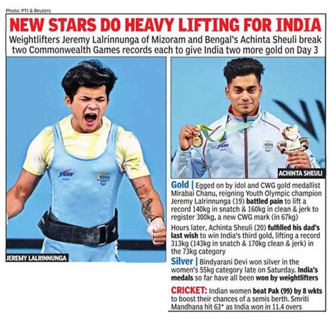 cwg 2022 weightlifter achinta sheuli bags india s third gold commonwealth games 2022 news