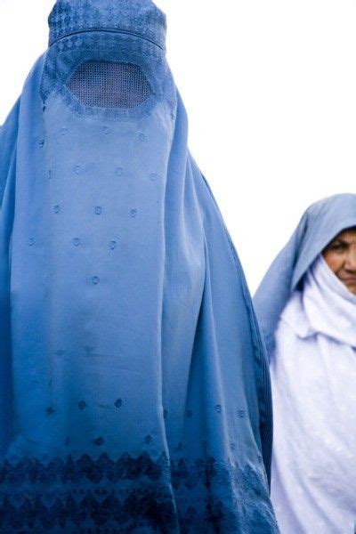 Burqas Of Afghanistan Young Married Women Wear Light Blue Burqas Older Women And Widows Wear A