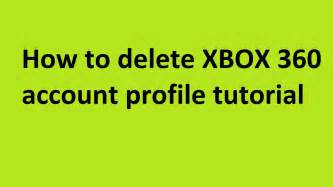 How To Delete Xbox 360 Account Profile Tutorial Youtube