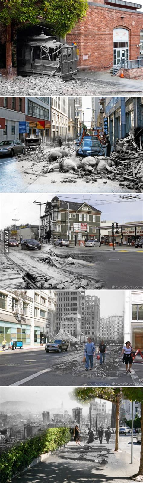 470 likes · 63 talking about this. San Francisco now and then (earthquake in 1906) - 9GAG