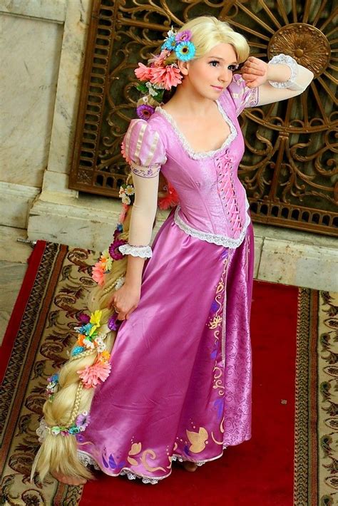 Disney Tangled Rapunzel Tangled Ever After Cosplay Dress Costume Pink
