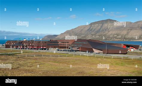 Main Building Of The University Centre In Svalbard Northernmost Stock