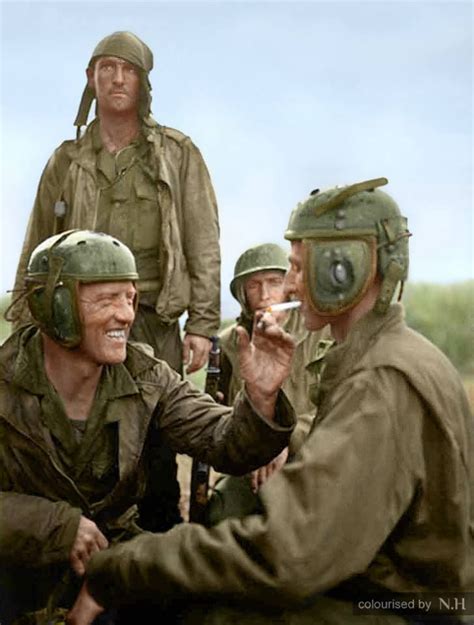 Crew Safethese Four Tankmen Of The Us Fifth Army Have Just Completed A