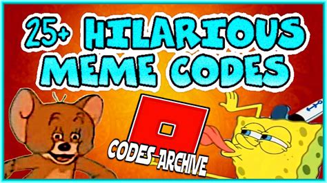 25 Hilarious Roblox Meme Codes 2021 Youtube